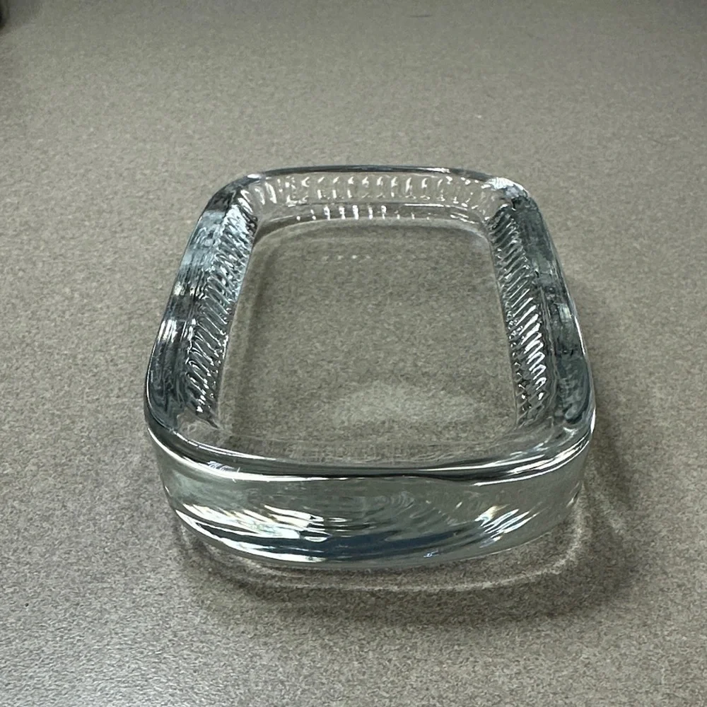19th Century Clear Cut Glass Soap Dish